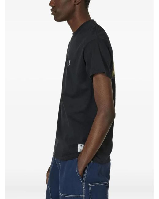 Undercover Black Graphic-Print Logo T-Shirt for men