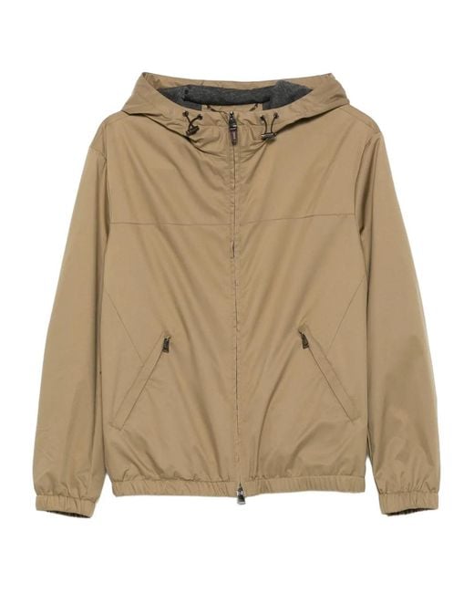 Canali Natural Zip-Fastening Jacket for men