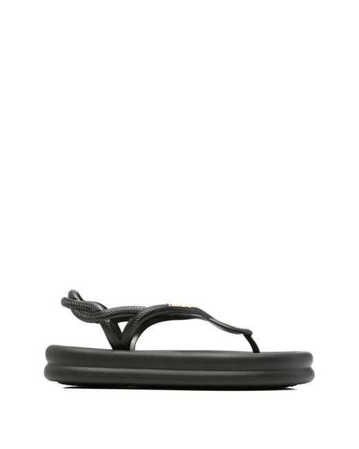 Havaianas White Luna Puffed Braided-Strap Flip Flops