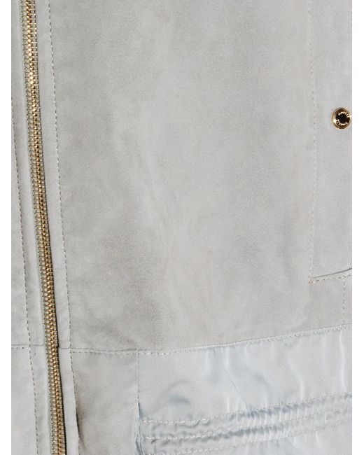 Moorer Gray Veste À Fermeture Zippée