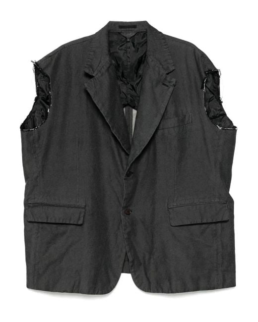 COMME DES GARÇON BLACK Black Denim Gilet