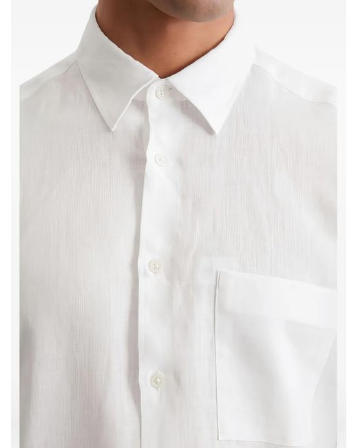 Marc O' Polo White Short-Sleeve Button-Up Shirt for men