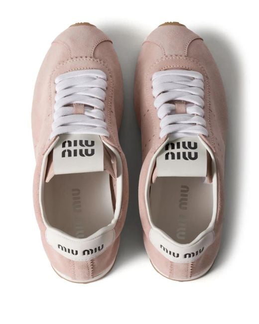 Zapatillas Plume Miu Miu de color Pink