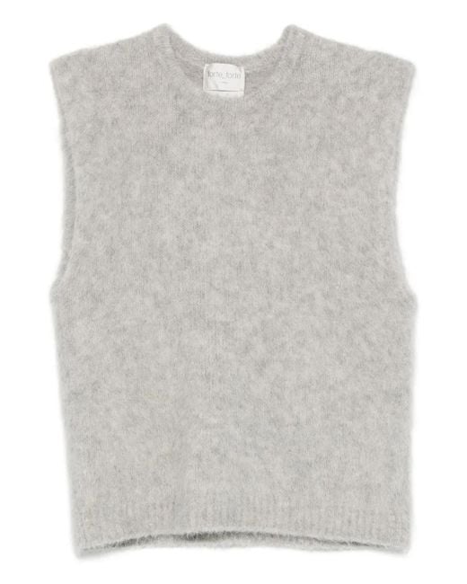 Forte_forte Gray Wool Vest