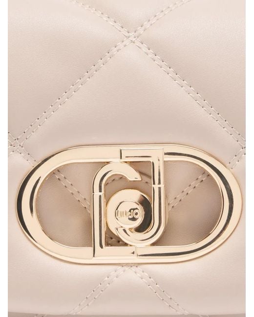 Liu Jo Pink Medim Lapuffy Quilted Chain-Strap Shoulder Bag