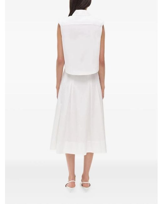 Jonathan Simkhai White Samantha Midirock mit Falten