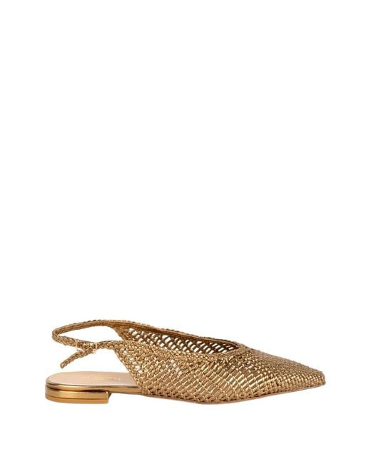 Status Natural Woven Slingback Mules