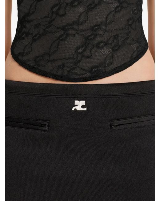 Courreges Black Rock Mit Hohem Bund