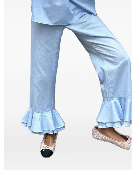 Sleeper High Waist Rok in het Blue