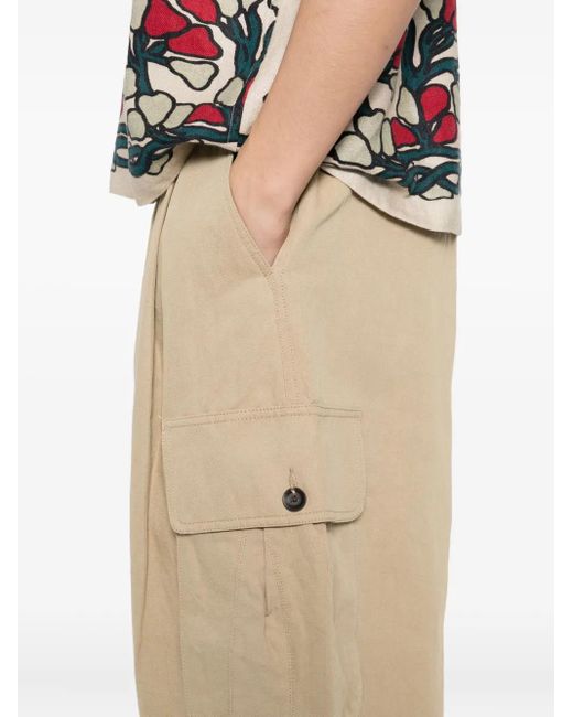 Pantaloni A Gamba Ampia Con Pieghe di CROQUIS in Natural da Uomo