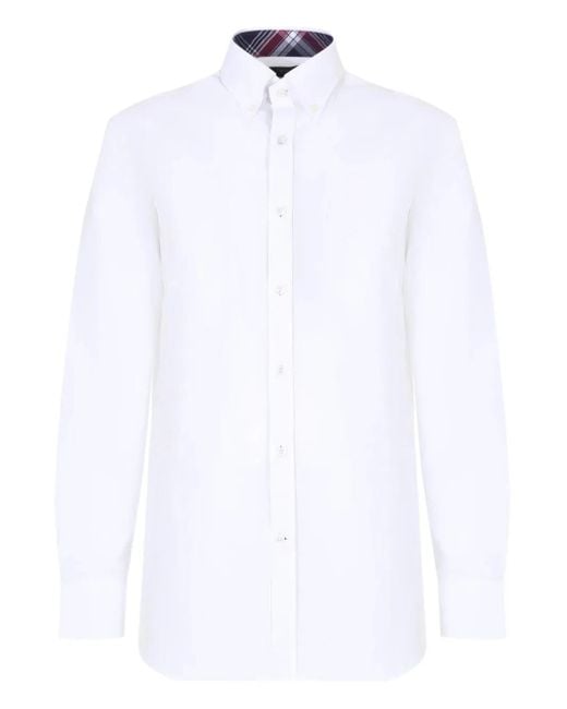 Paul & Shark White Patch-Pocket Cotton Shirt for men