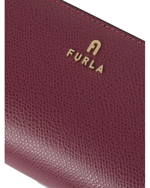Furla Purple Medium Camelia Leather Wallet