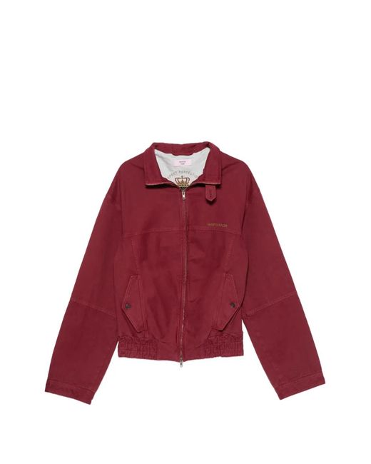 Martine Rose Logo-Embroidered Harrington Jacket for men
