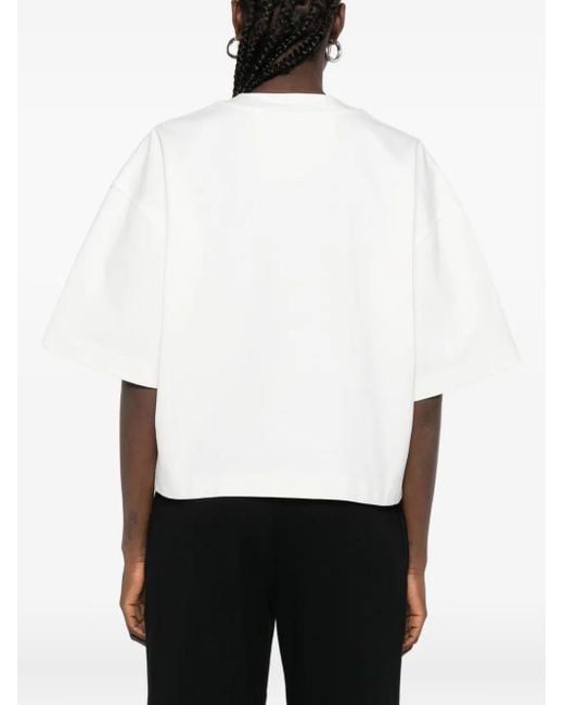 Hamza White Corset-Print T-Shirt