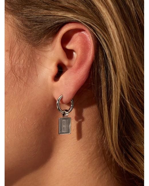 Balenciaga White Malibu Pearl Earrings
