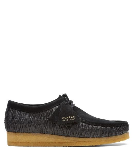 Clarks Black Desert Boots Wallabee En Raphia for men