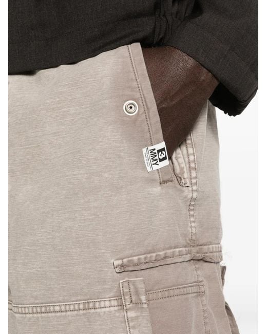 Maison Mihara Yasuhiro White Drawstring Cargo Shorts for men