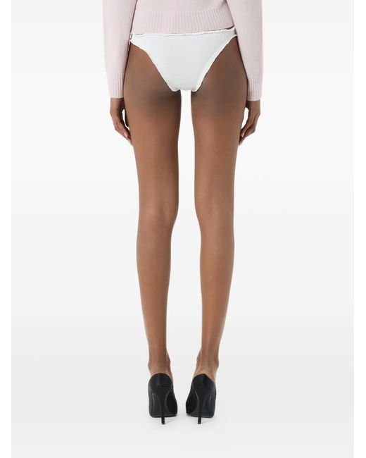 Blumarine White Dolphin-Print Briefs