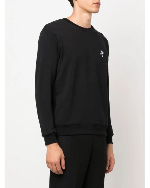 Limitato Black Photograph-Print Long-Sleeved Sweatshirt for men