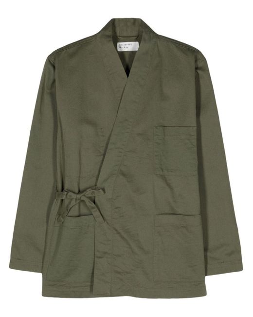 Universal Works Green Kyoto Wraped Jacket for men