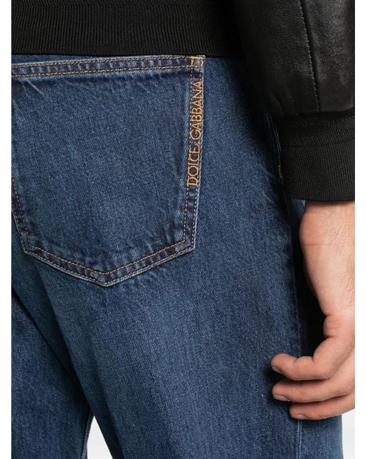 Dolce & Gabbana Blue Five-Pocket Jeans for men
