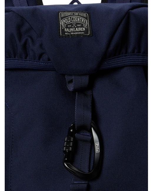 Polo Ralph Lauren Blue Oxford Accessory-Loops Backpack for men