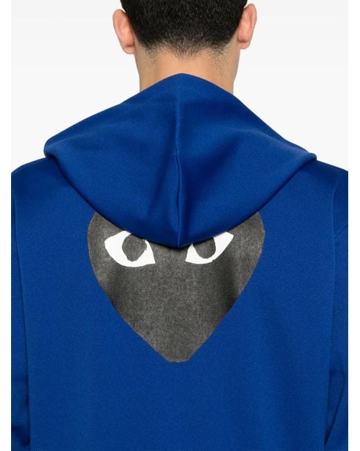 COMME DES GARÇONS PLAY ハートエンブレム パーカー Blue