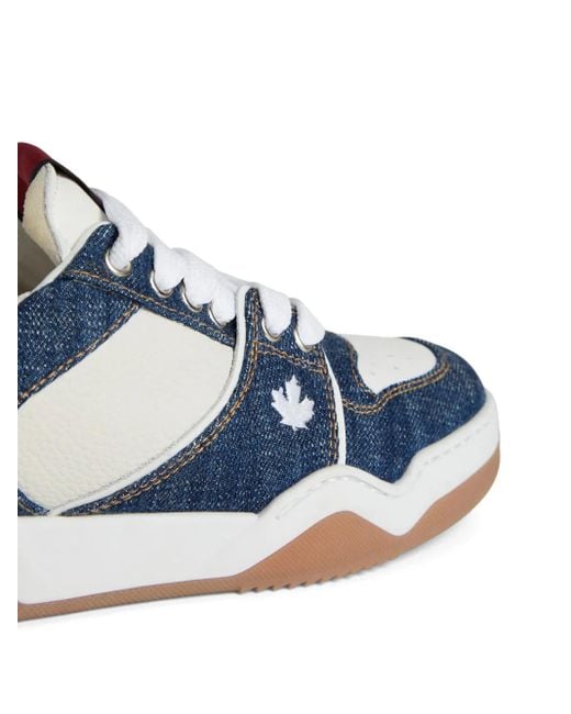 DSquared² パネル デニムスニーカー Blue