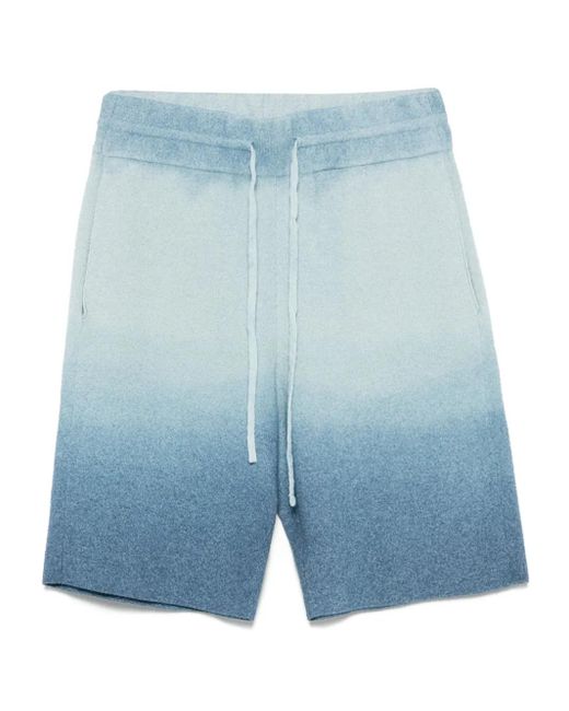Roberto Collina Shorts Met Kleurverloop in het Blue voor heren