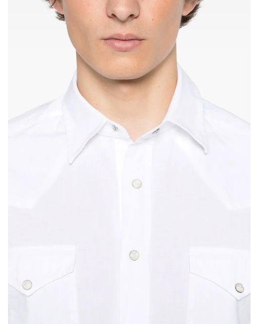 Camicia Denim di Alessandro Gherardi in White da Uomo