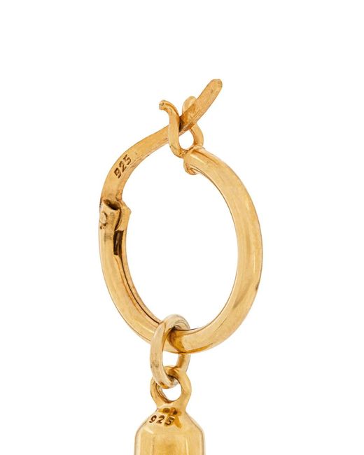 True Rocks White Pill Hoop Earring