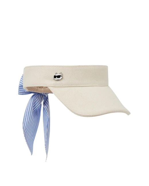 Karl Lagerfeld White Ikon Visor