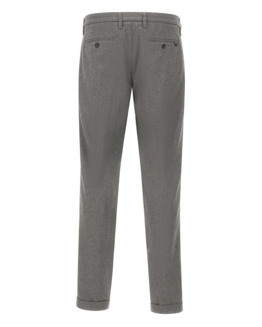 Re-hash Gray Buttoned Cuffed Trousers for men