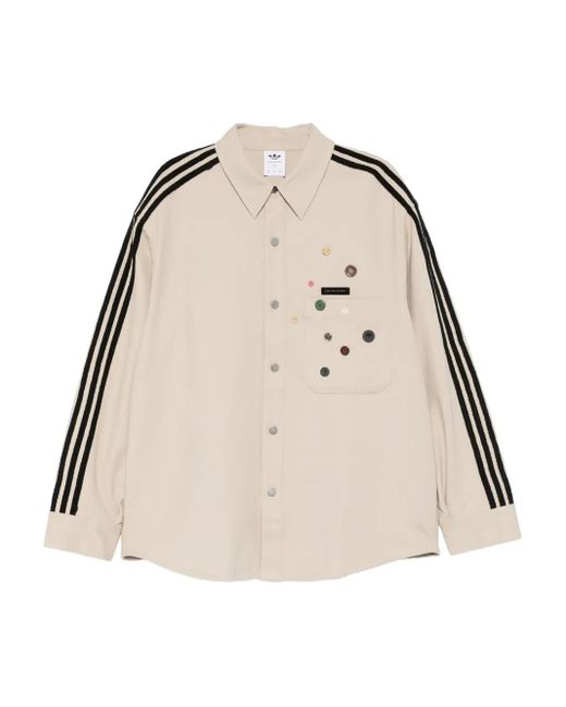 Adidas Natural X Song For The Mute Adi006 Button-Embellished Shirt for men
