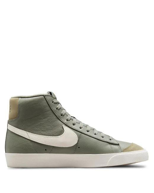 メンズ Nike ロゴ レザースニーカー Green