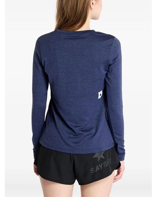 Saysky Blue Clean Pace Long-Sleeve T-Shirt