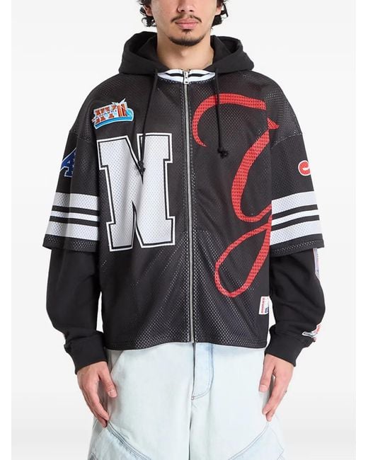 AWAKE NY Black Headcrack Champs Zip Hooded Jacket for men