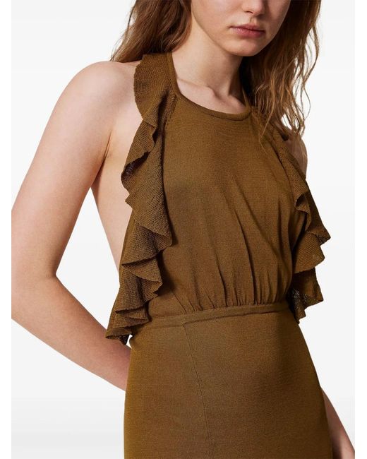Twinset Natural Knitted Dress