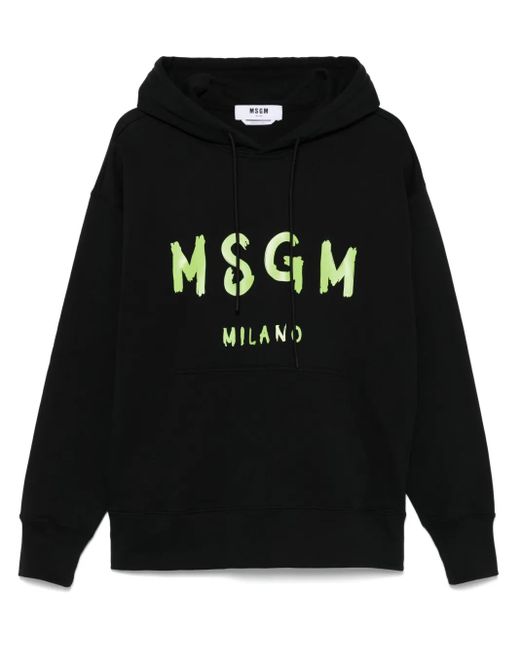 メンズ MSGM ロゴ パーカー Black
