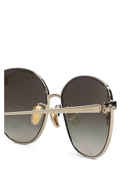 Occhiali Da Sole Squadrati di Chloé in Brown