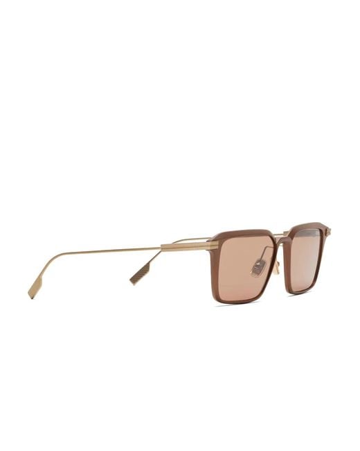 Zegna Pink Square-Frame Sunglasses for men