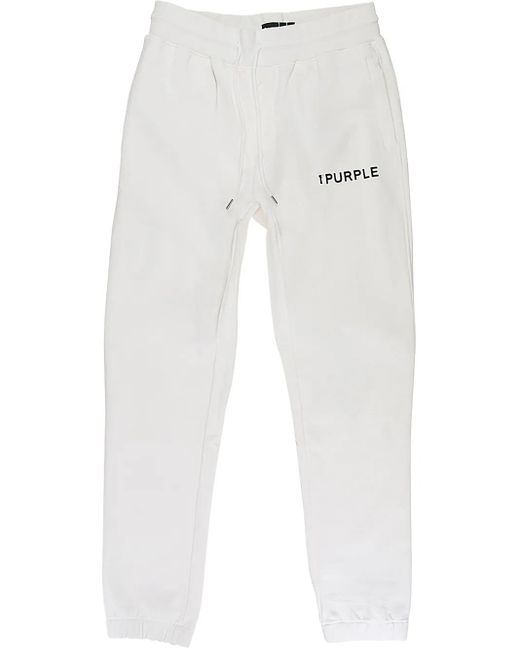 Purple Brand "White" Jogginghose aus Frottee für Herren