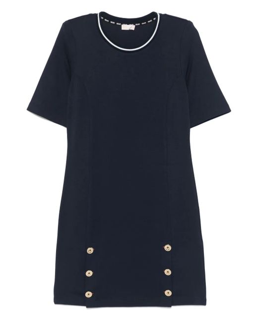 Liu Jo Jersey Mini-Jurk in het Blue
