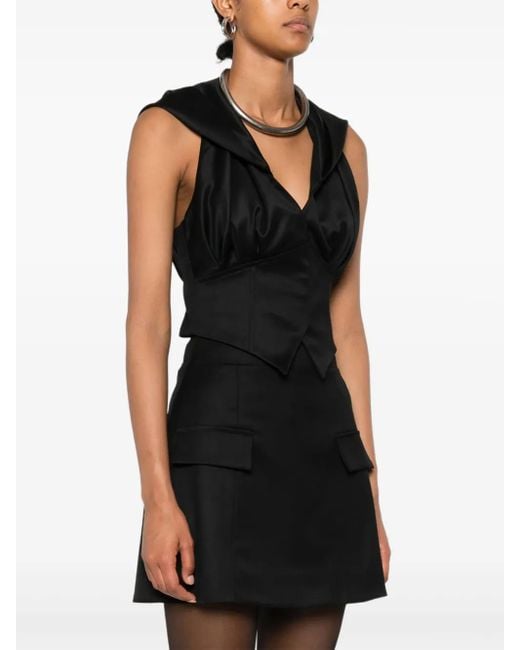 Vestiaire d'un Oiseau Libre Black Corset Vest