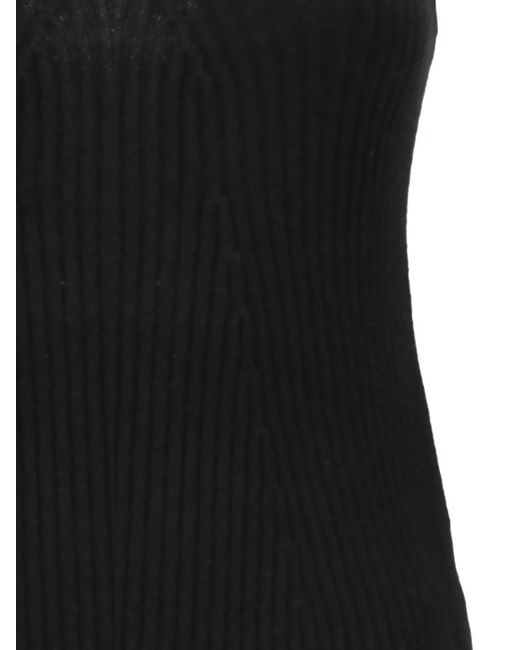 IRREPLACEABLE Black Ribbed-Knit Strapless Top