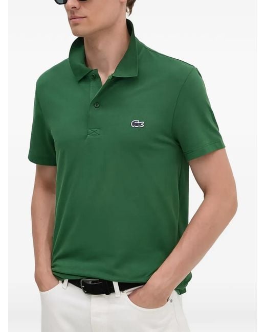 Lacoste Green Short-Sleeve Polo Shirt for men