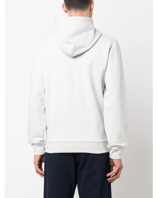 Orlebar Brown White Long-Sleeved Zipped Cardigan for men