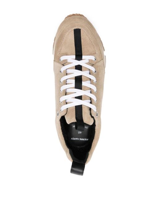 Pierre Hardy White Street Life Suede Sneakers for men