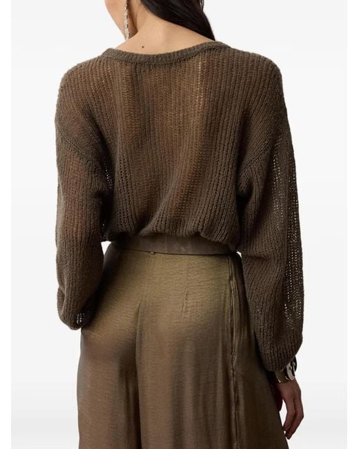 Ralph Lauren Brown Crew-Neck Sweater
