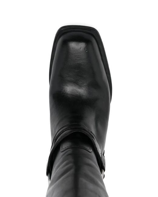 Fauzian Jeunesse Black Bottines À Détails De Clous 40 Mm